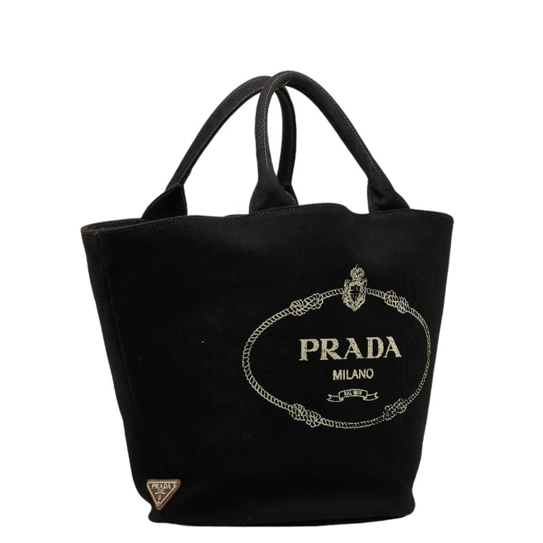 プラダ カナパ バケツ型 トート シルバー金具 ハンドバッグ ショルダーバッグ 2WAY キャンバス レディース PRADA 【1-0121506】