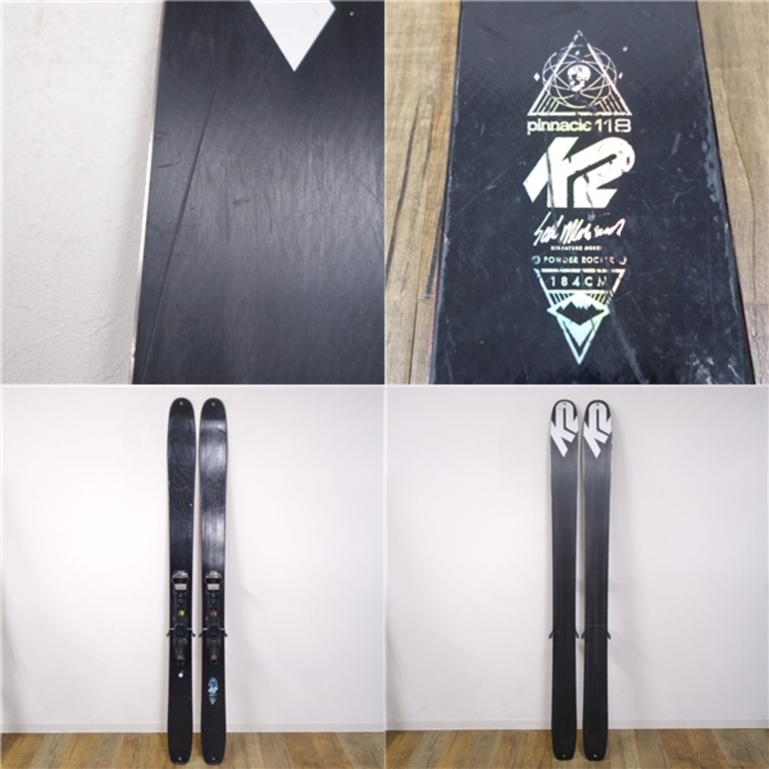 3820gビンディング含む1本K2 山スキー pinnacle 118 184cm ピナクル ビンディング MARKER DUKE マーカー デューク ツアー バックカントリー