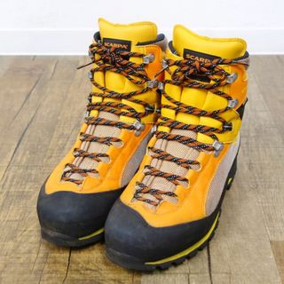 スカルパ(SCARPA)の美品 スカルパ SCARPA CHARMOZ GTX シャルモ ゴアテックス EU42 26.7cm相当 セミワンタッチアイゼン対応 登山靴 シューズ アウトドア(登山用品)