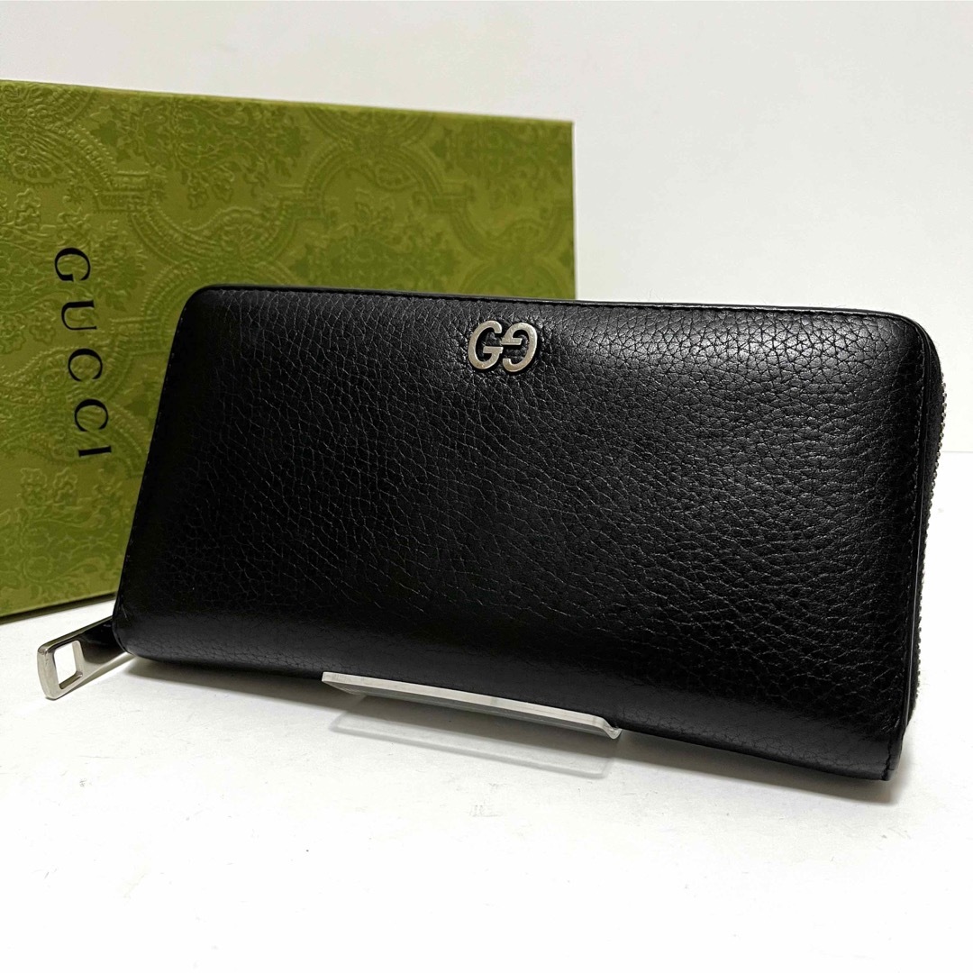 Gucci - 559 美品✨グッチ 長財布 ドリアン GGメタル ラウンド