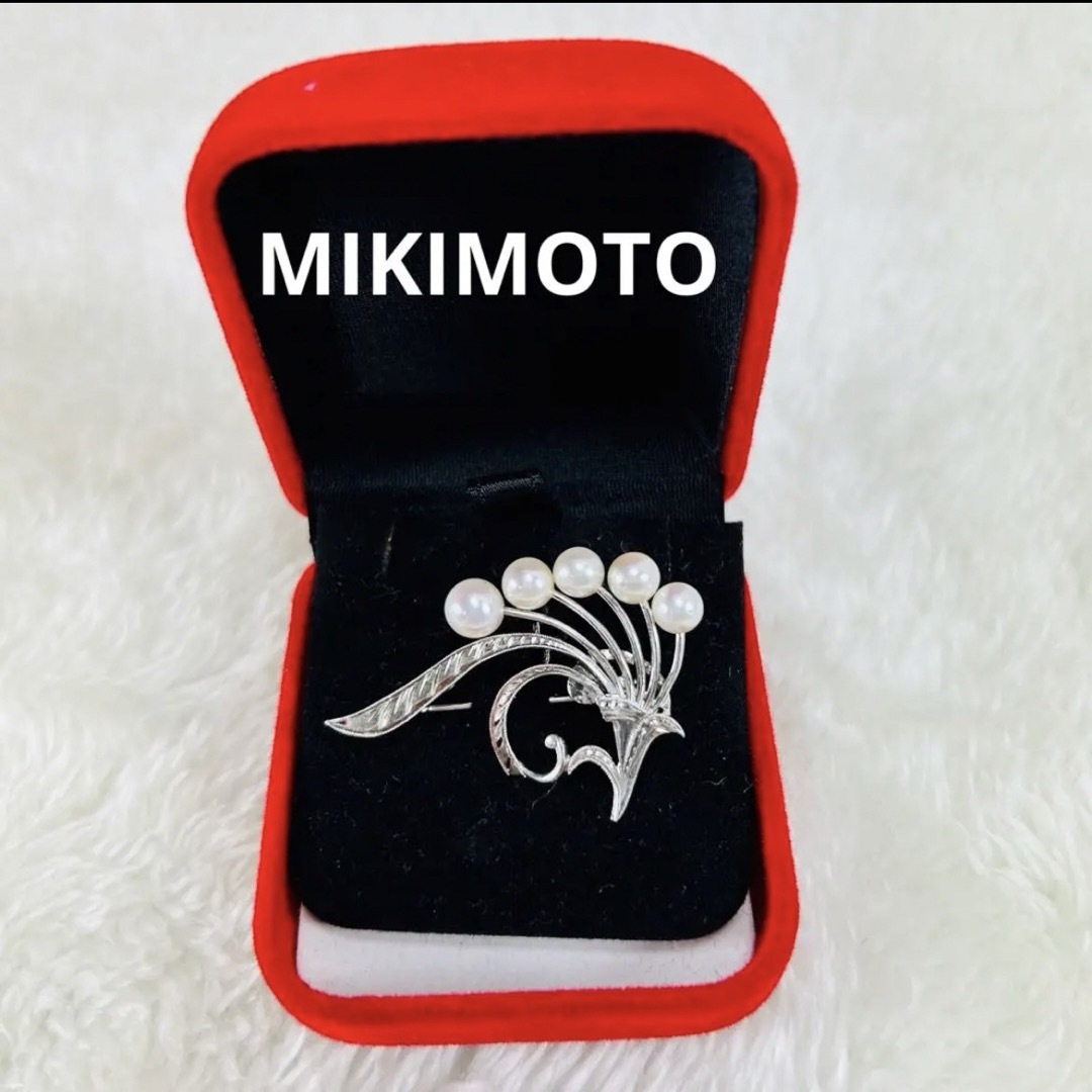 MIKIMOTO(ミキモト)のミキモト　MIKIMOTO  あこや真珠　パールブローチ　本真珠ブローチ レディースのアクセサリー(ブローチ/コサージュ)の商品写真