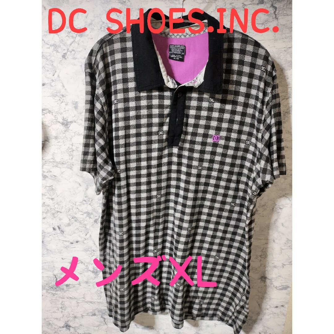DC SHOES(ディーシーシューズ)の夏物SALE☆DC SHOESロゴ入りポロシャツ  XL メンズのトップス(ポロシャツ)の商品写真