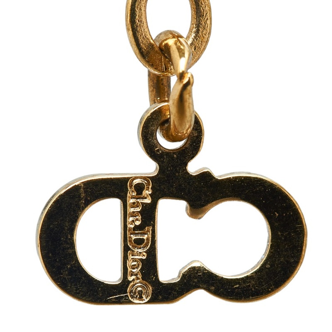 Dior - 美品 ディオール ロゴ ラインストーン ネックレス メッキ