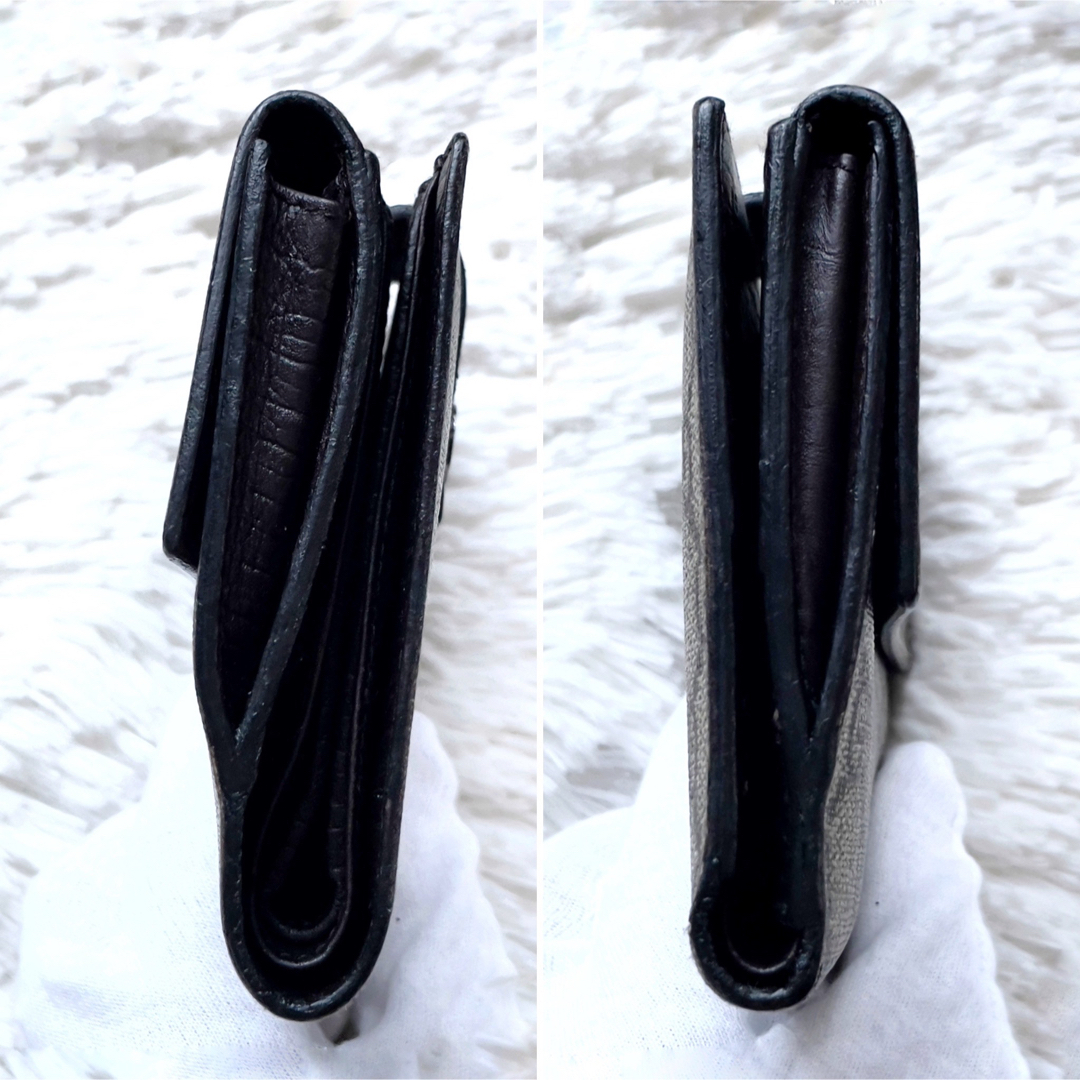 美品】GUCCI グッチ 折り財布 Wホック GG スプリーム ユニセックス 美品】GUCCI グッチ 折り財布 Wホック GG スプリーム ユニセックス