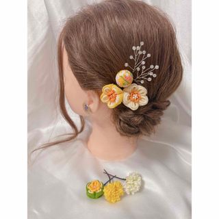 つまみ細工　髪飾り(ヘアアクセサリー)