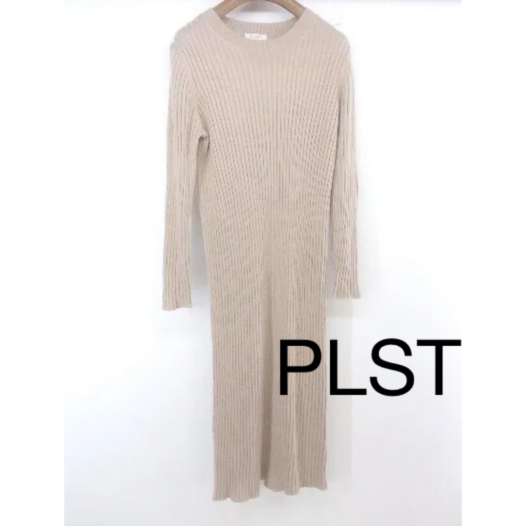 PLST(プラステ)のPLST リブニットロングワンピース レディースのワンピース(ロングワンピース/マキシワンピース)の商品写真