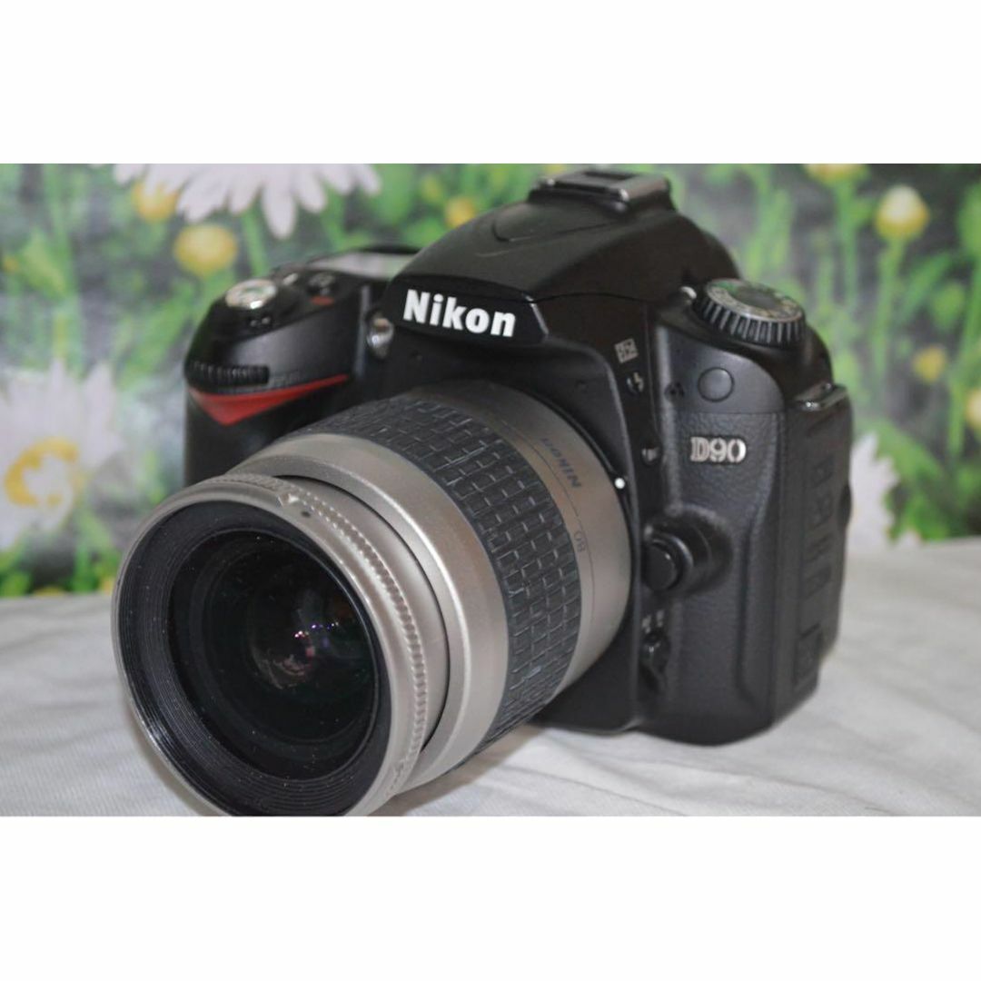 Nikon(ニコン)の❤美品!! 豪華おまけ付き＆お得なWレンズセット Nikon D90 ニコン❤ スマホ/家電/カメラのカメラ(デジタル一眼)の商品写真