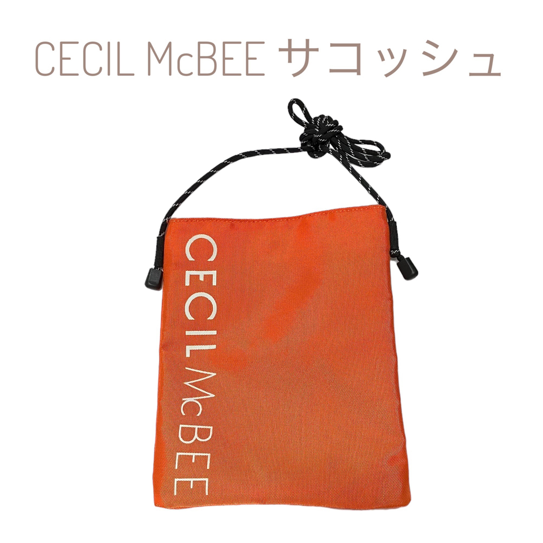 CECIL McBEE(セシルマクビー)のほぼ新品 CECIL McBEE サコッシュ ミニショルダーバッグ オレンジ レディースのバッグ(ショルダーバッグ)の商品写真