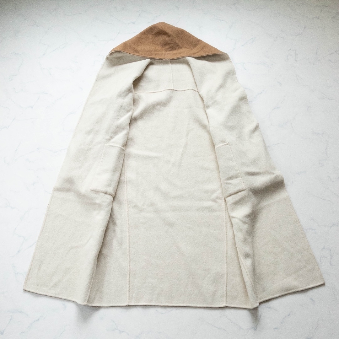【ADORE】リバーコート リバーシブル カシミヤ混 ダブルフェイス Mサイズ
