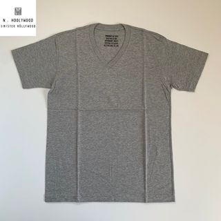 エヌハリウッド(N.HOOLYWOOD)のN.HOOLYWOOD EXCHANGE Vネック Tシャツ 38 M グレー(Tシャツ/カットソー(半袖/袖なし))