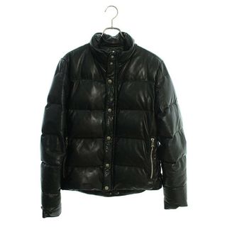 クロムハーツ(Chrome Hearts)のクロムハーツ  STIFF LTHR/スティッフ クロスボールボタンレザーダウンジャケット メンズ M(ダウンジャケット)