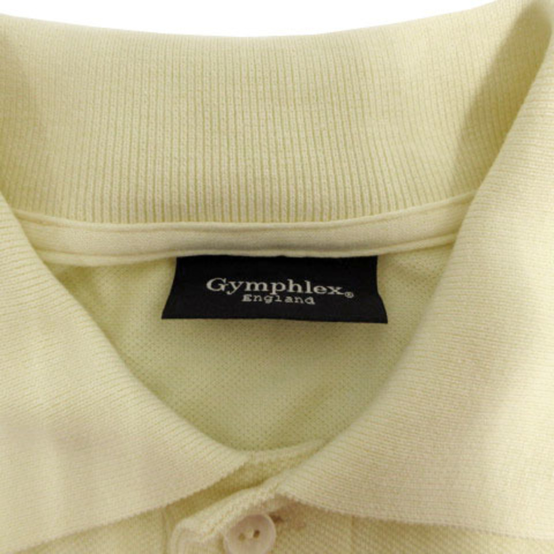 GYMPHLEX(ジムフレックス)のジムフレックス Gymphlex ポロシャツ 半袖 ロゴ コットン 黄色 M メンズのトップス(ポロシャツ)の商品写真