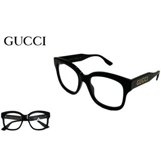 グッチ(Gucci)のGUCCI グッチ ITALY製 GG1155O 001 ウェリントン 黒縁眼鏡(サングラス/メガネ)