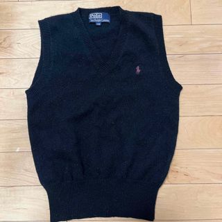 ポロ(POLO（RALPH LAUREN）)のPolo ベスト　130サイズ　黒(ニット)