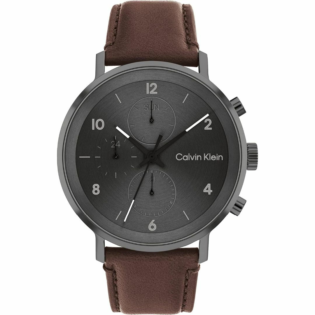 Calvin Klein(カルバンクライン)の★カルバンクライン モダンマルティファンクション - 44MM グレーブラウン メンズの時計(腕時計(アナログ))の商品写真