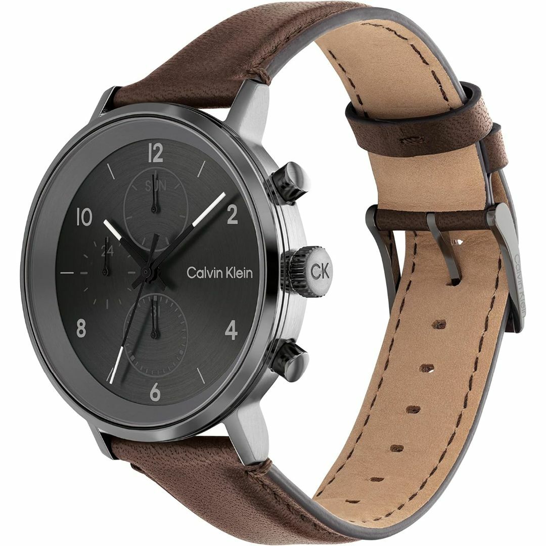 Calvin Klein(カルバンクライン)の★カルバンクライン モダンマルティファンクション - 44MM グレーブラウン メンズの時計(腕時計(アナログ))の商品写真
