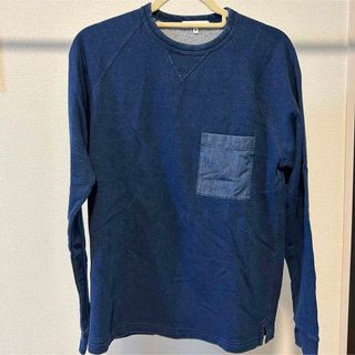 グローバルワーク(GLOBAL WORK)のGLOBAL WORK グローバルワーク トレーナー スウェット　メンズ　紺色(Tシャツ/カットソー(七分/長袖))