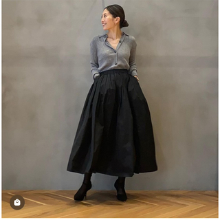 ルシェルブルー／レザーコルセットスカート・異素材スカート／新品