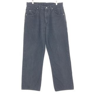 ラングラー(Wrangler)の古着 ラングラー Wrangler RELAXED FIT ブラックジーンズ デニムパンツ メンズw34 /taa002050(デニム/ジーンズ)