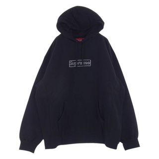 シュプリーム(Supreme)のSupreme シュプリーム パーカー 21SS KAWS Chalk Logo Hooded Sweatshirt Black カウズ チョークロゴ フーデッド スウェット パーカー ブラック系 XL【新古品】【未使用】【中古】(パーカー)