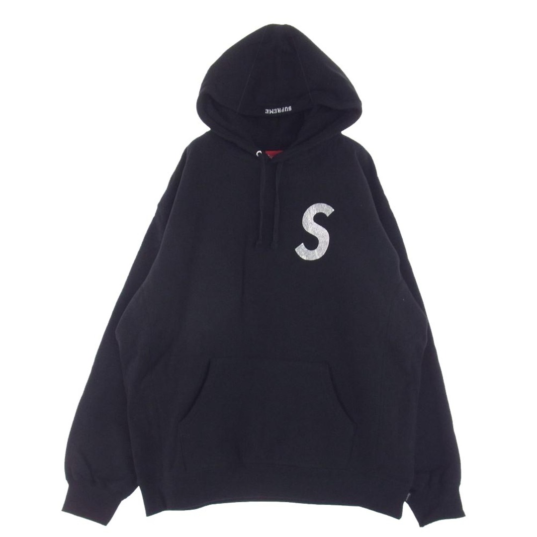Supreme シュプリーム パーカー 21SS Swarovski S Logo Hooded Sweatshirt Black スワロフスキー Sロゴ フーデッド スウェット パーカー ブラック系 XL【新古品】【未使用】のサムネイル