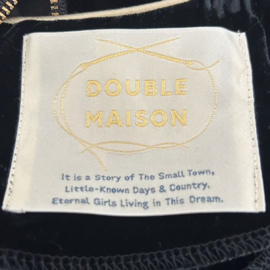 ❤️DOUBLE MAISON❤️ベロア ゴールドパイピング ブラウス