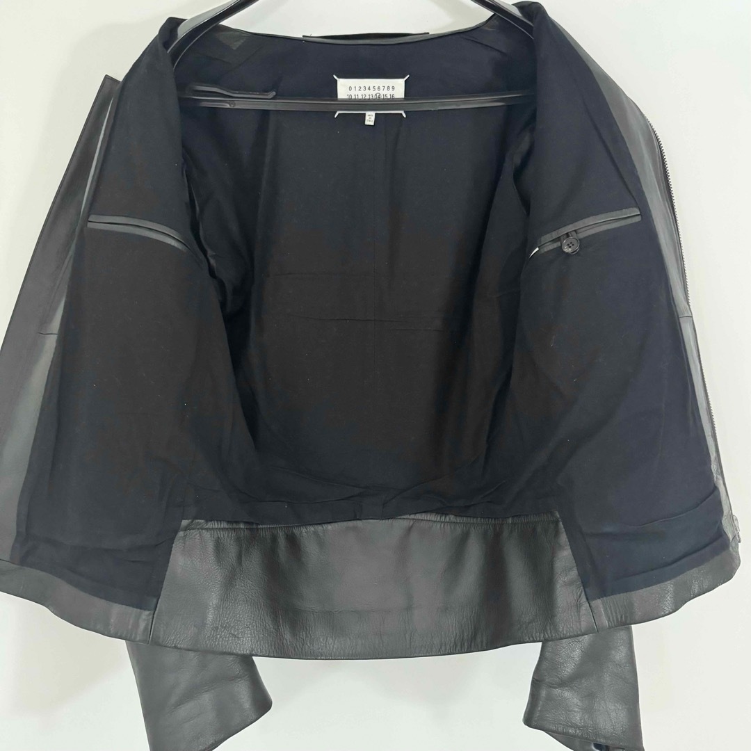 Maison Martin Margiela(マルタンマルジェラ)の【Maison Margiela】 5ZIP ハの字ライダース 牛革 44 メンズのジャケット/アウター(ライダースジャケット)の商品写真