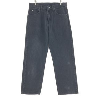 ラングラー(Wrangler)の古着 ラングラー Wrangler ブラックジーンズ ストレートデニムパンツ メンズw33 /taa000847(デニム/ジーンズ)