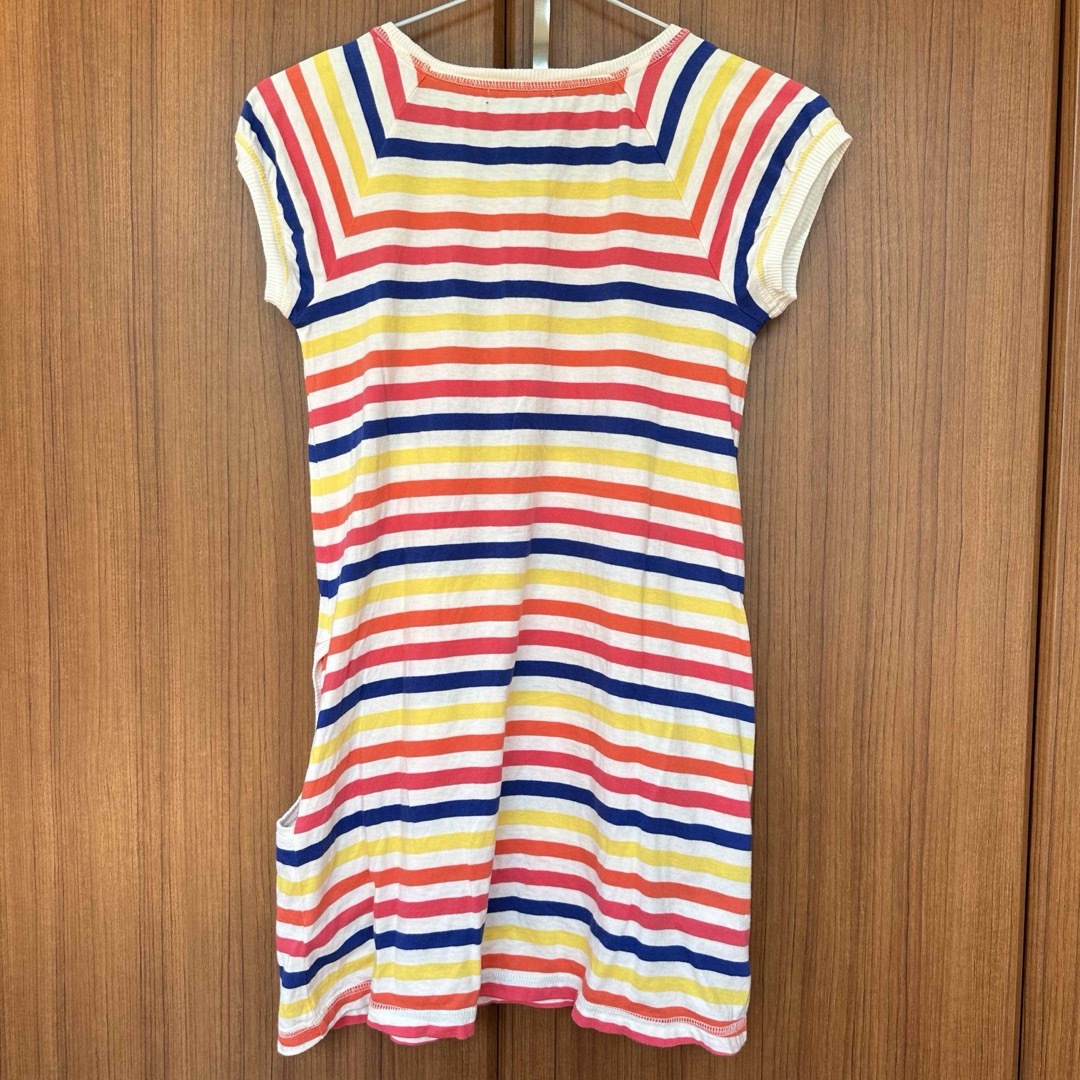 GAP Kids(ギャップキッズ)のGAP KIDS カラフルボーダーワンピース　半袖 キッズ/ベビー/マタニティのキッズ服女の子用(90cm~)(ワンピース)の商品写真