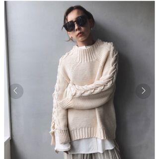 アメリヴィンテージ(Ameri VINTAGE)のAMERI | UNDRESSED SHIRT LAYERED KNIT(ニット/セーター)