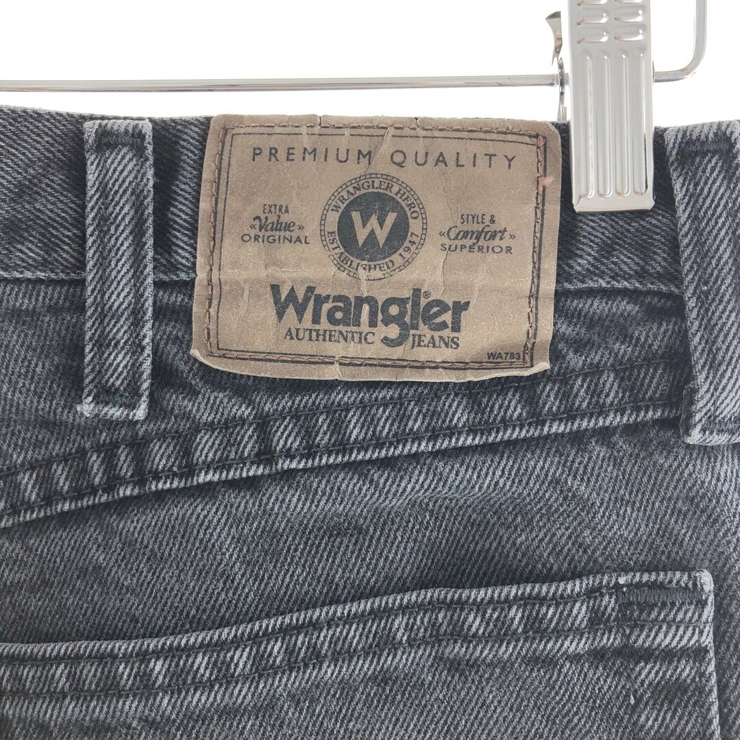 Wrangler(ラングラー)の古着 ラングラー Wrangler ブラックジーンズ デニムパンツ メンズw34 /taa000888 メンズのパンツ(デニム/ジーンズ)の商品写真