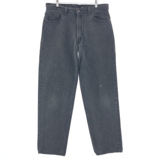 リーバイス(Levi's)の古着 90年代 リーバイス Levi's 550 RELAXED FIT TAPERED LEG ブラックデニム テーパードデニムパンツ USA製 メンズw35 ヴィンテージ /taa000964(デニム/ジーンズ)