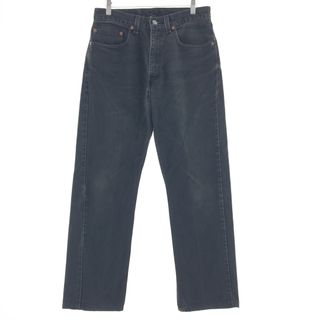 リーバイス(Levi's)の古着 リーバイス Levi's 505 REGULAR FIT STRAIGHT LEG ブラックジーンズ テーパードデニムパンツ USA製 メンズw30 /taa000965(デニム/ジーンズ)