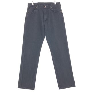 ラングラー(Wrangler)の古着 ラングラー Wrangler ブラックストレートデニムパンツ USA製 メンズw33 /taa002114(デニム/ジーンズ)