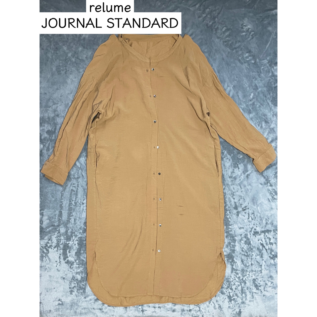 JOURNAL STANDARD relume(ジャーナルスタンダードレリューム)のrelume JOURNAL STANDARD シャツワンピース ロング F レディースのワンピース(ロングワンピース/マキシワンピース)の商品写真