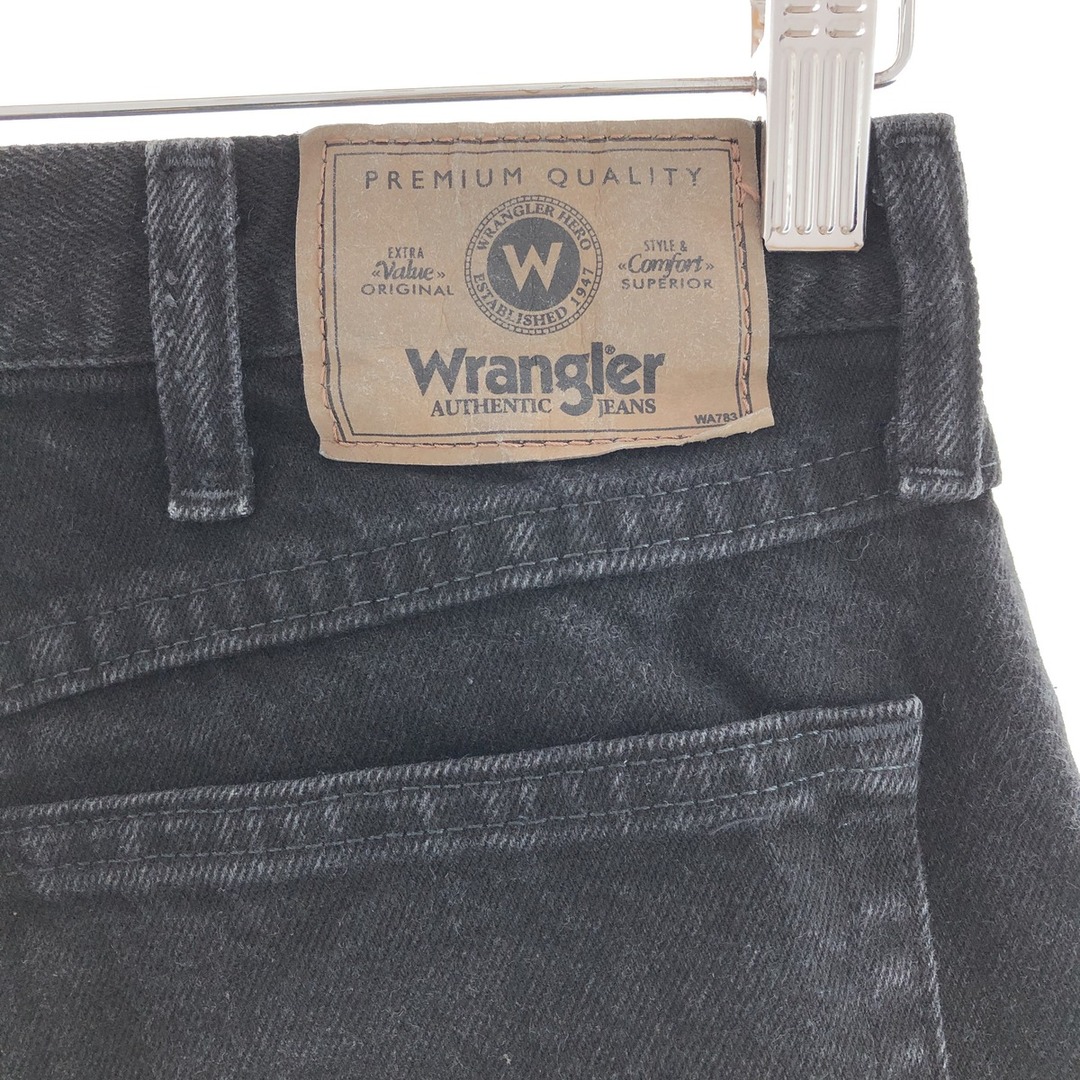 Wrangler(ラングラー)の古着 ラングラー Wrangler ブラックジーンズ デニムパンツ メンズw34 /taa001250 メンズのパンツ(デニム/ジーンズ)の商品写真