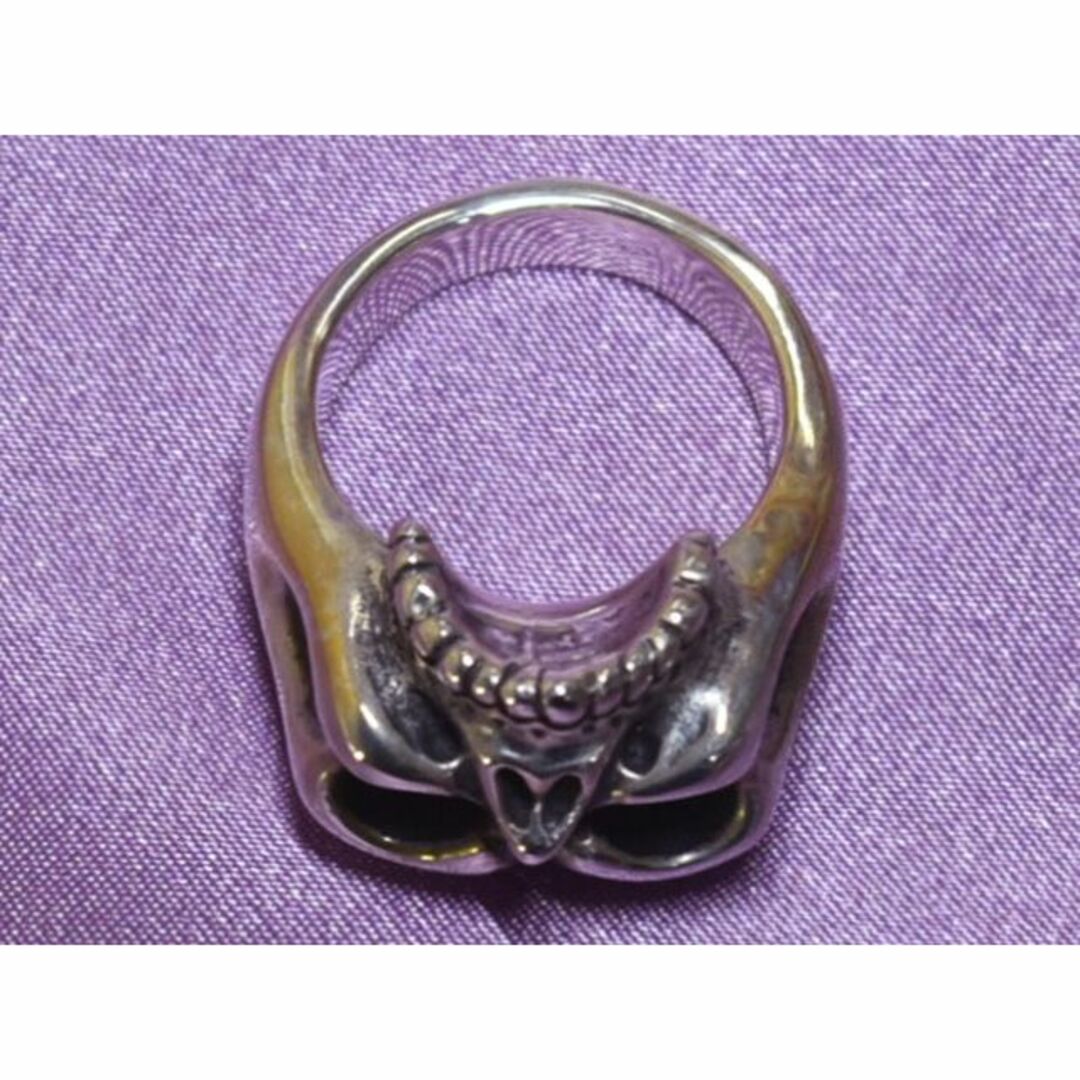 BILL WALL LEATHER(ビルウォールレザー)のBWL Half Skull Ring R349 15.5号 925 メンズのアクセサリー(リング(指輪))の商品写真