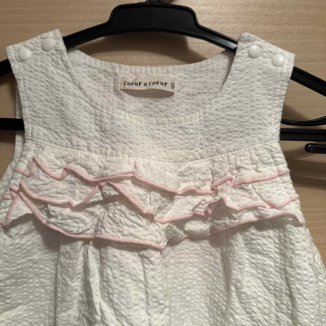 coeur a coeur(クーラクール)のワンピース キッズ/ベビー/マタニティのキッズ服女の子用(90cm~)(ワンピース)の商品写真