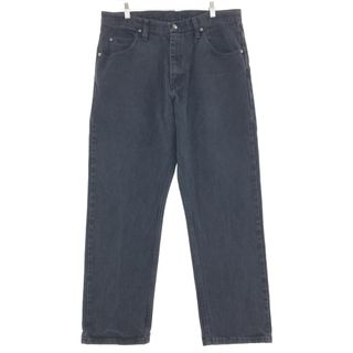 ラングラー(Wrangler)の古着 ラングラー Wrangler RELAXED FIT ブラックジーンズ デニムパンツ メンズw36 /taa001259(デニム/ジーンズ)