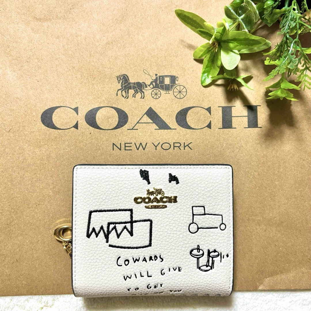 COACH コーチ バスキア コラボ 二つ折り財布 パスケース