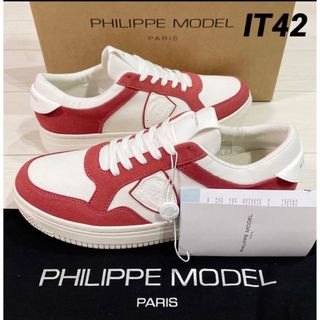 PHILIPPE MODEL - 【新品】PHILIPPEMODEL ホワイト/ルージュ 42 イタリア製