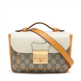 グッチ(Gucci)のグッチ  PVC×レザー  イエロー レディース ショルダーバッグ(ショルダーバッグ)