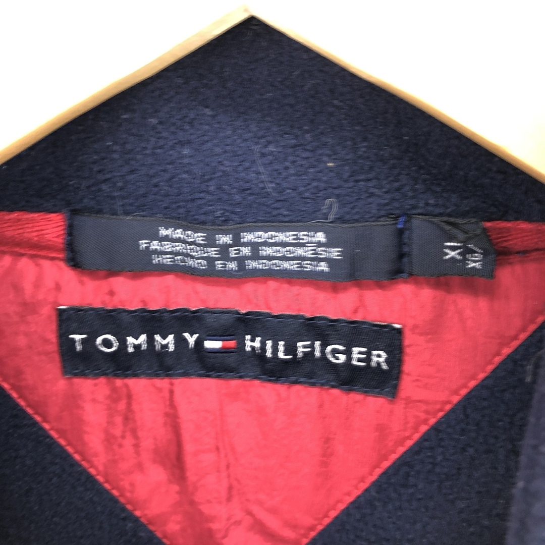 TOMMY HILFIGER(トミーヒルフィガー)の古着 トミーヒルフィガー TOMMY HILFIGER ハーフジップ フリースプルオーバー メンズXL /eaa379091 メンズのジャケット/アウター(その他)の商品写真