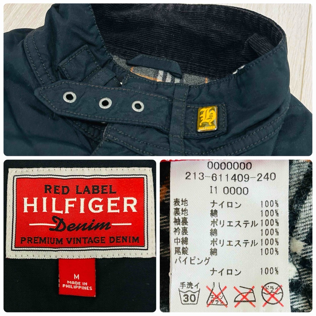 TOMMY HILFIGER(トミーヒルフィガー)のレッドレーベルヒルフィガー　トミーヒルフィガー　ミリタリージャケット　M 黒 メンズのジャケット/アウター(ミリタリージャケット)の商品写真