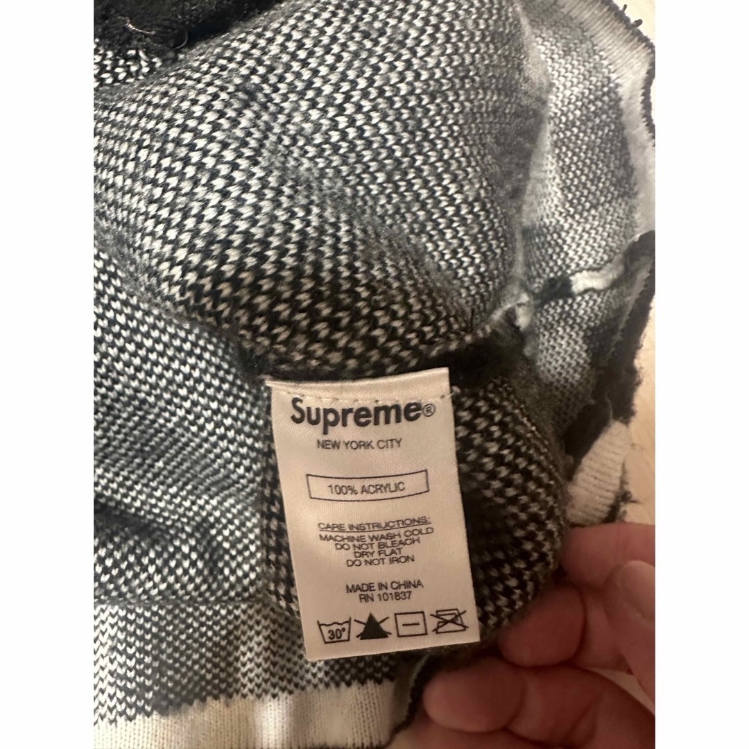 supreme brushed checkerboard cardigan