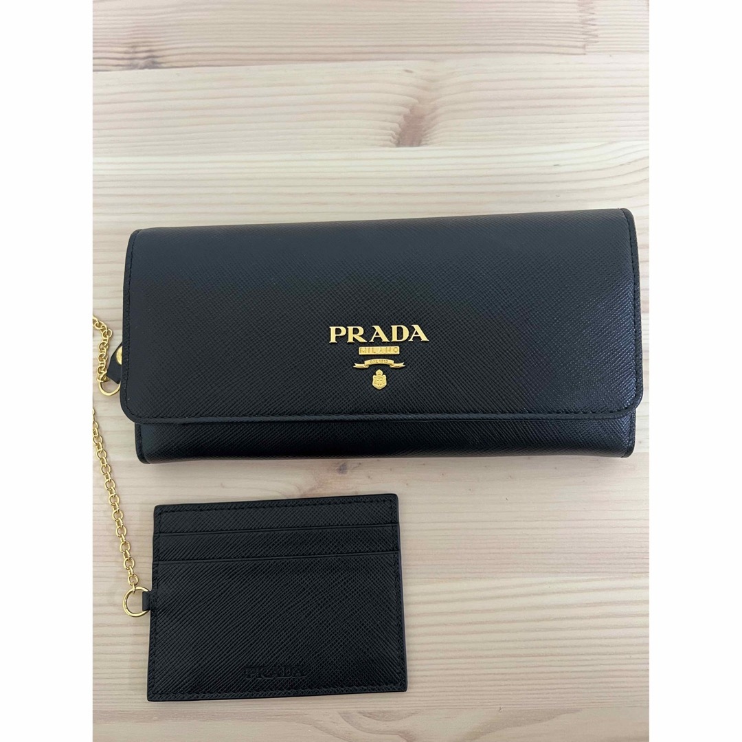 未使用 極美品 PRADA プラダ 財布 長財布 サフィアーノ ブラック