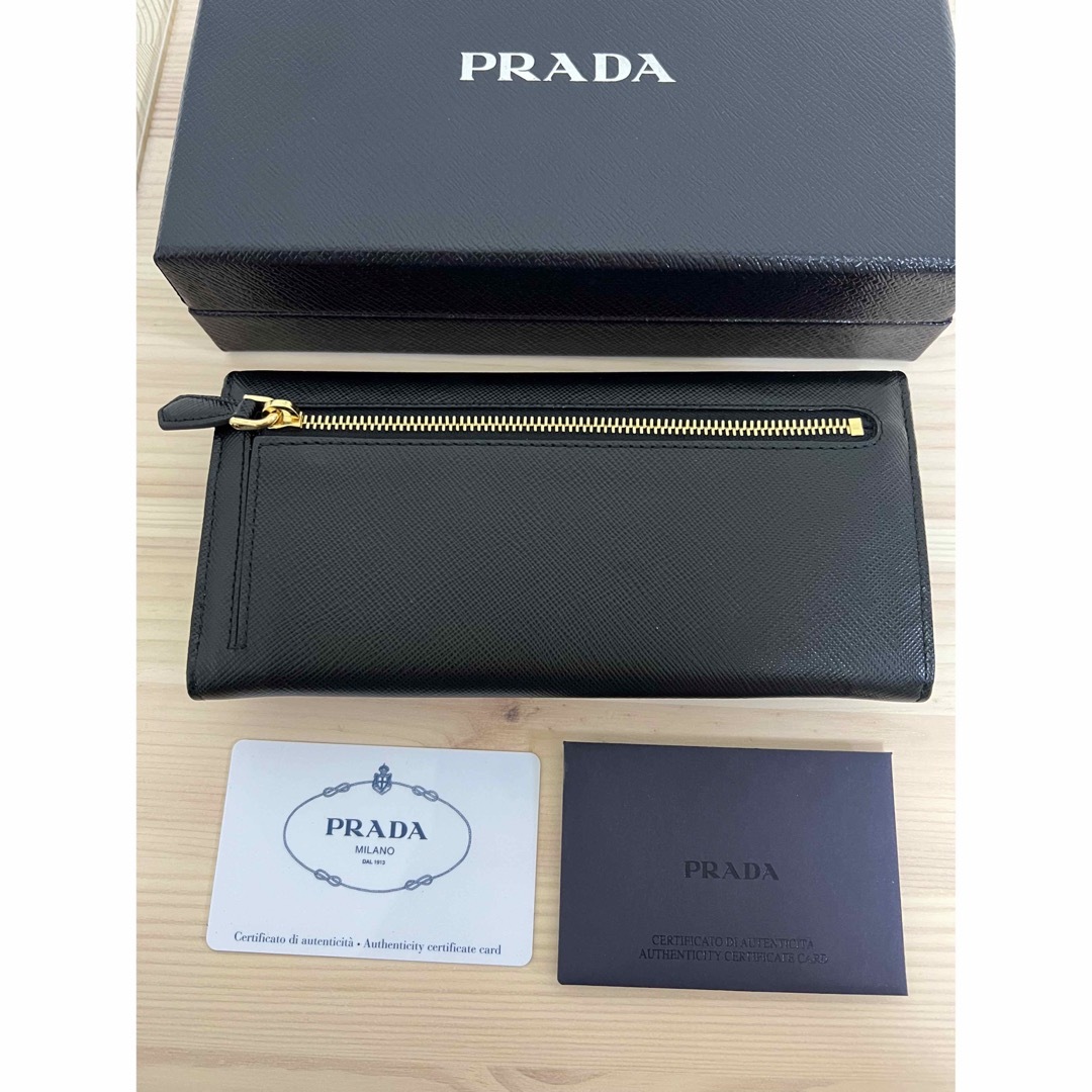 ✨美品✨PRADA プラダ 長財布 サフィアーノ ブラック 黒 財布財布