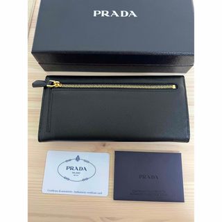 K1471未使用☆ プラダ PRADA 長財布 レザー ブラック 黒色全国送料無料です