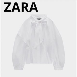 ザラ(ZARA)の【新品タグ付き】ZARA ポプリンシャツ(シャツ/ブラウス(長袖/七分))