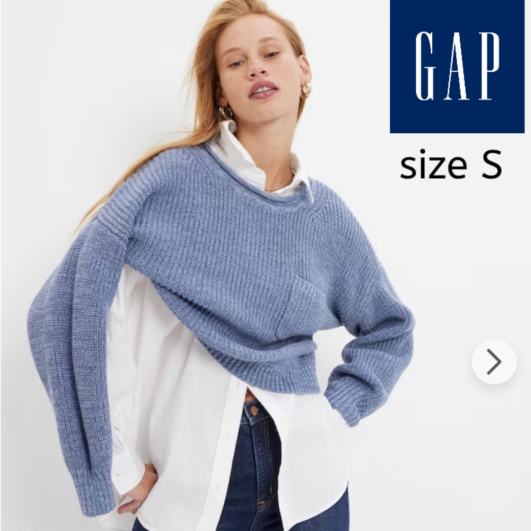 GAP(ギャップ)のGAP シェーカーステッチ ポケット セーター レディースのトップス(ニット/セーター)の商品写真